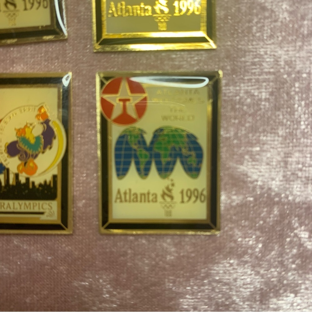 👗Lot of 4 Texaco 1996 Olympic Pins - Picture 2 of 5